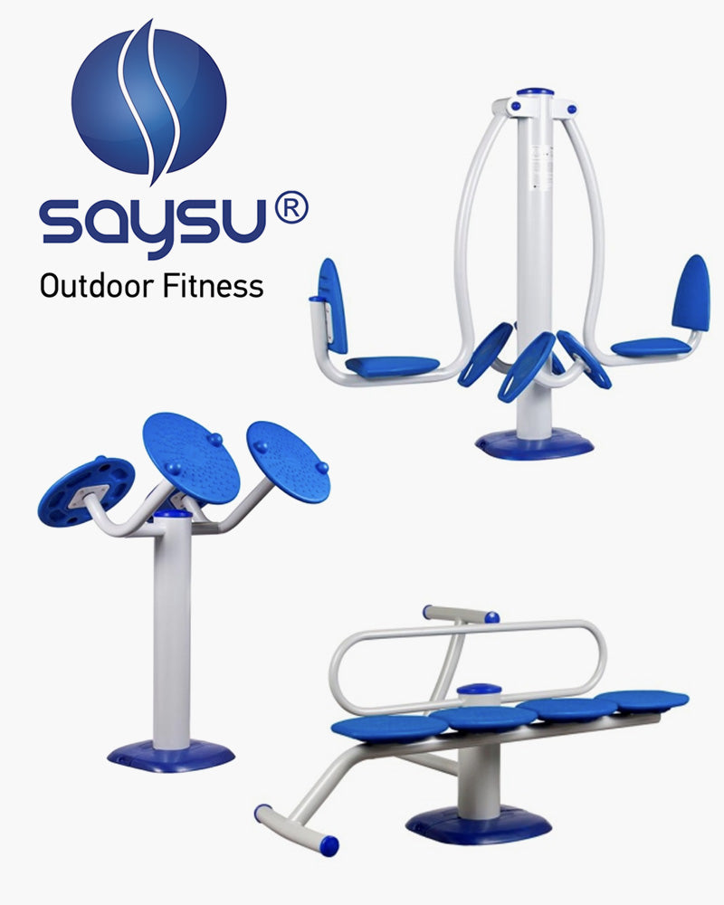 Fitness equipment catalogue of Saysu Outdoor Fitness.