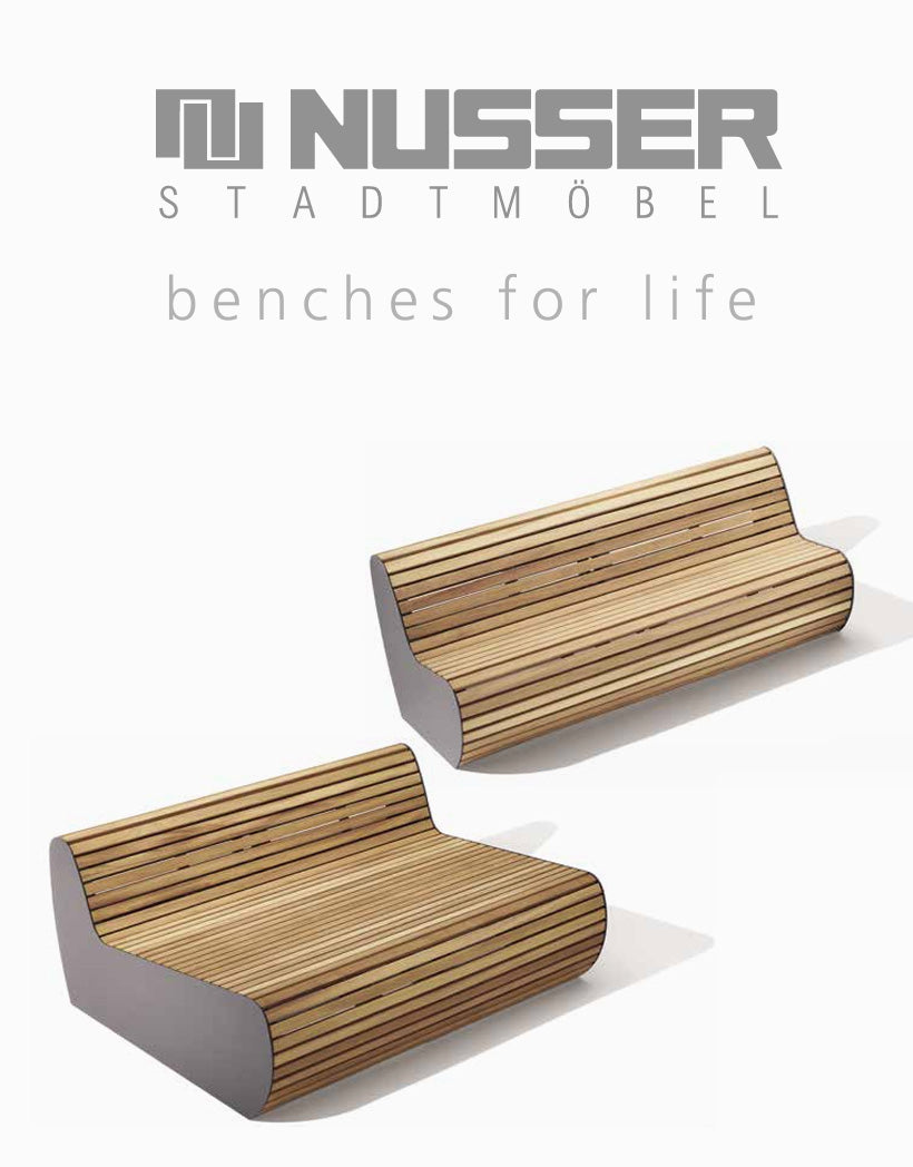 Outdoor amenity catalogue of Nusser.