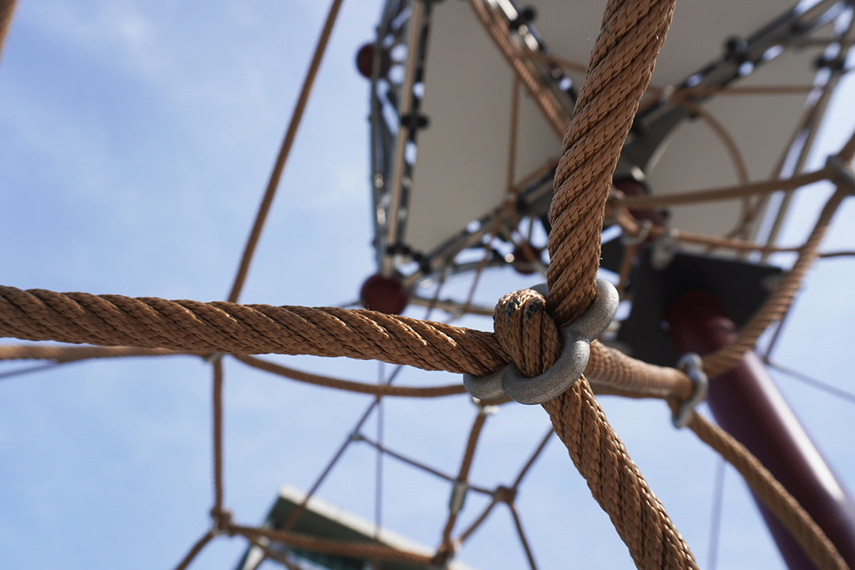Jurong Eco-Garden playground features Berliner rope structures, crafted for safe, durable, and engaging play experiences.