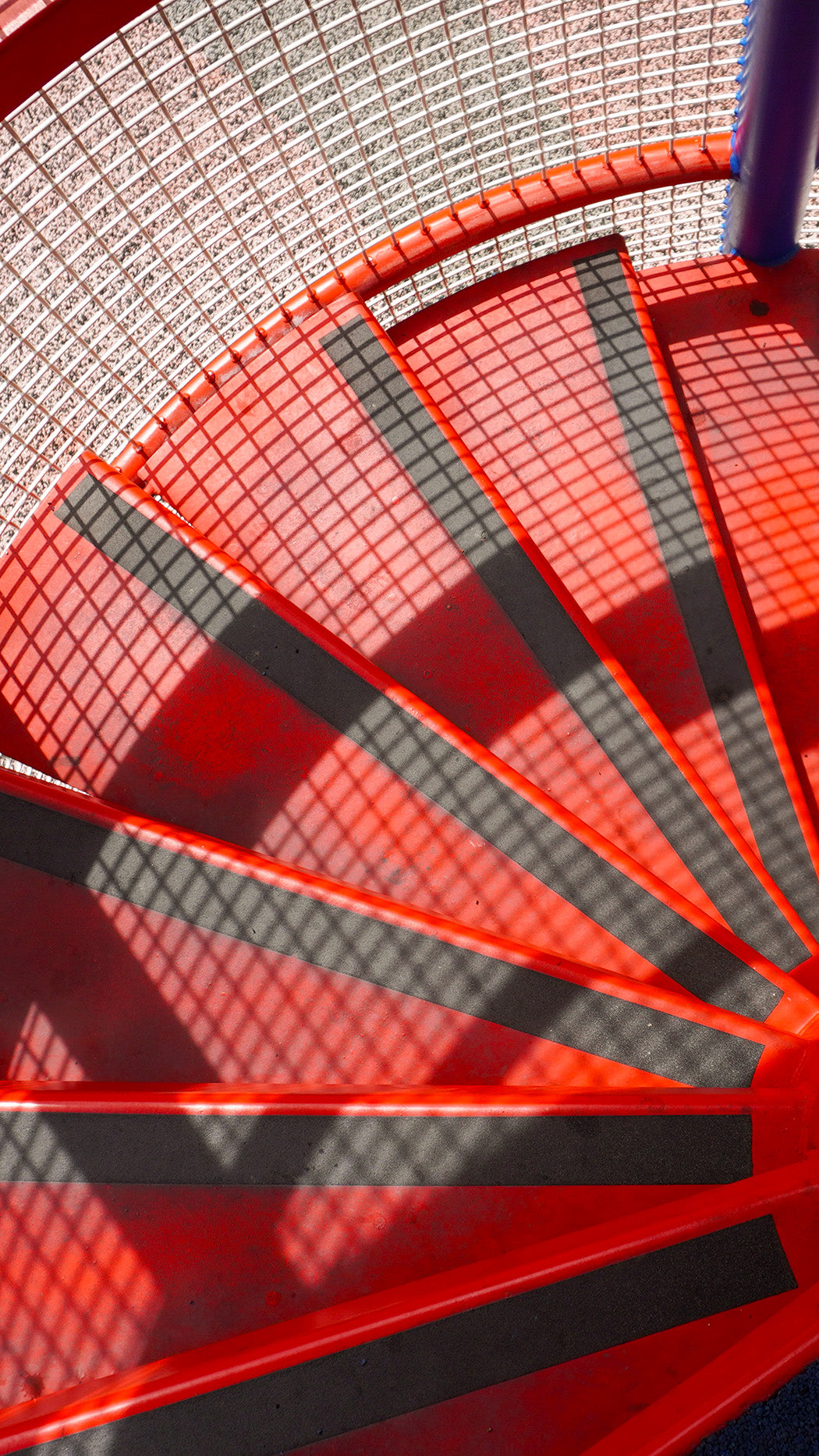 Lighthouse Tower playground stairs designed with ample friction, ensuring a safe and secure climb for children.