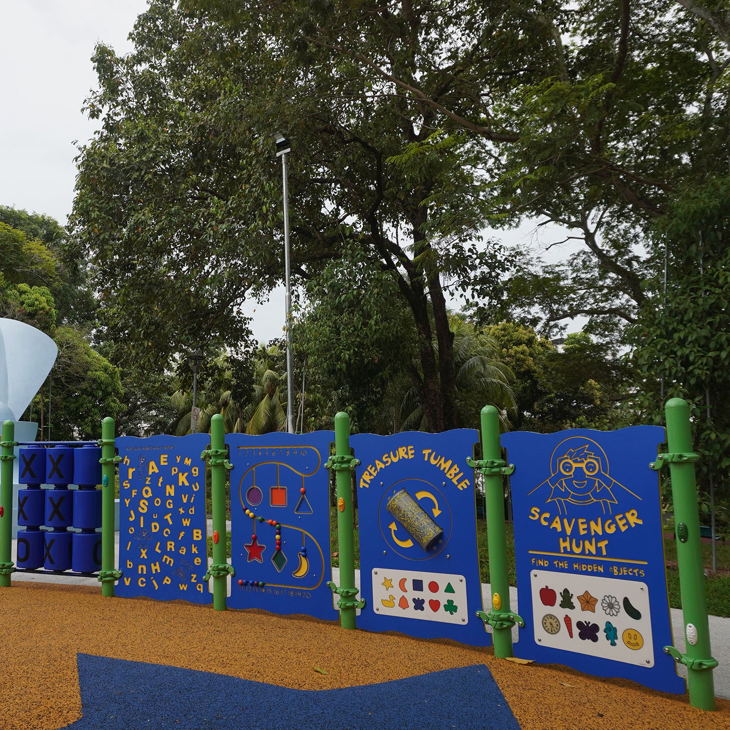 Sea Shell Park playground offers interactive play panels for educational, engaging, and fun children's activities.
