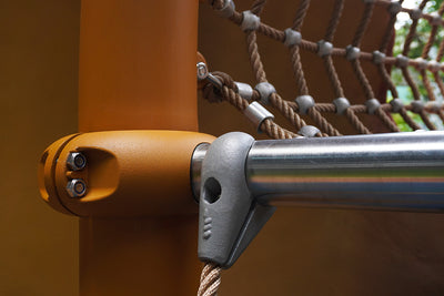 Mandai Rainforest Resort playground with Berliner equipment features safe, durable rope components for adventurous play.