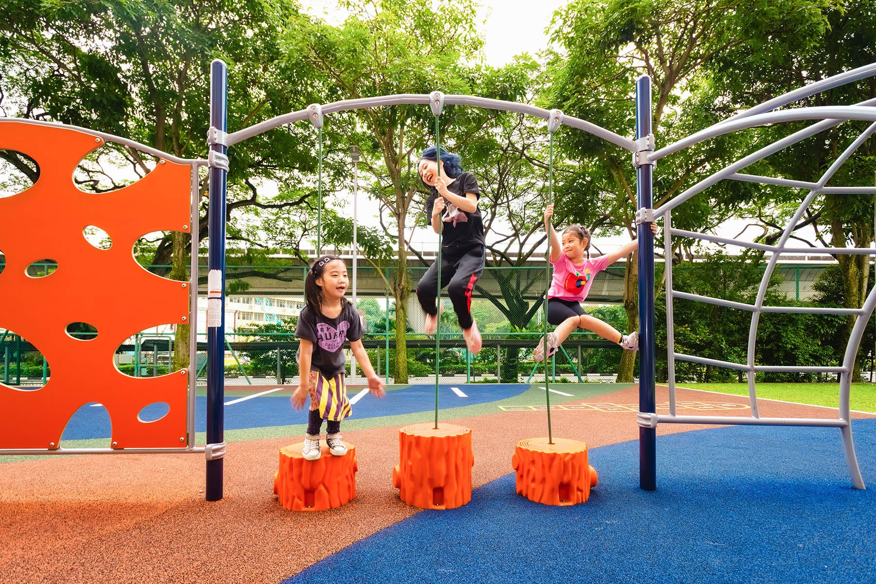 New Town Primary School playground featuring Playworld Adventure Series, encouraging safe play and physical development.