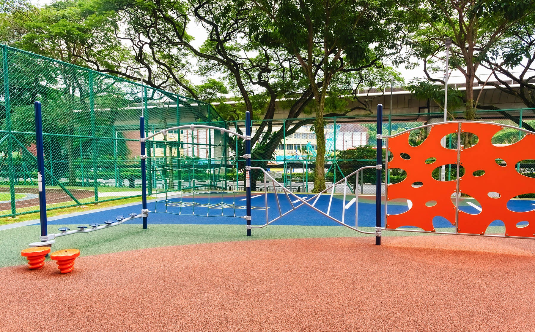 New Town Primary School playground featuring Playworld Adventure Series, encouraging safe play and physical development.