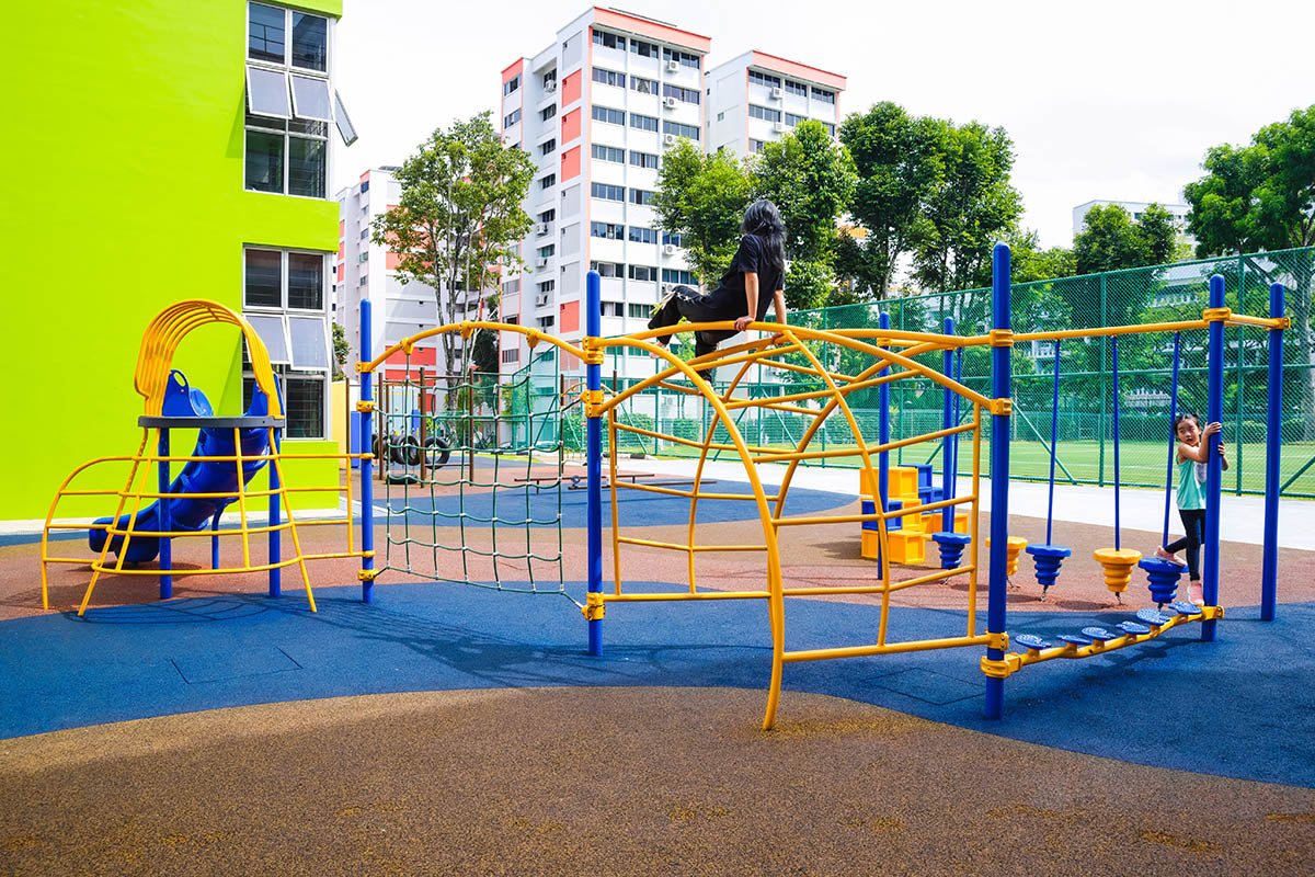 North View Primary School playground features Playworld Adventure Series, promoting agility, strength, and active play.